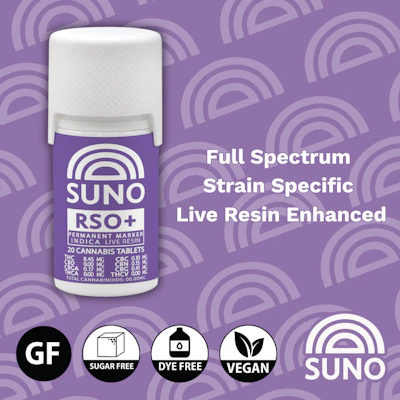 SUNO - 200mg RSO Tablets + Live Resin - Permanent Marker - CONCENTRATES by RISE at King of Budz