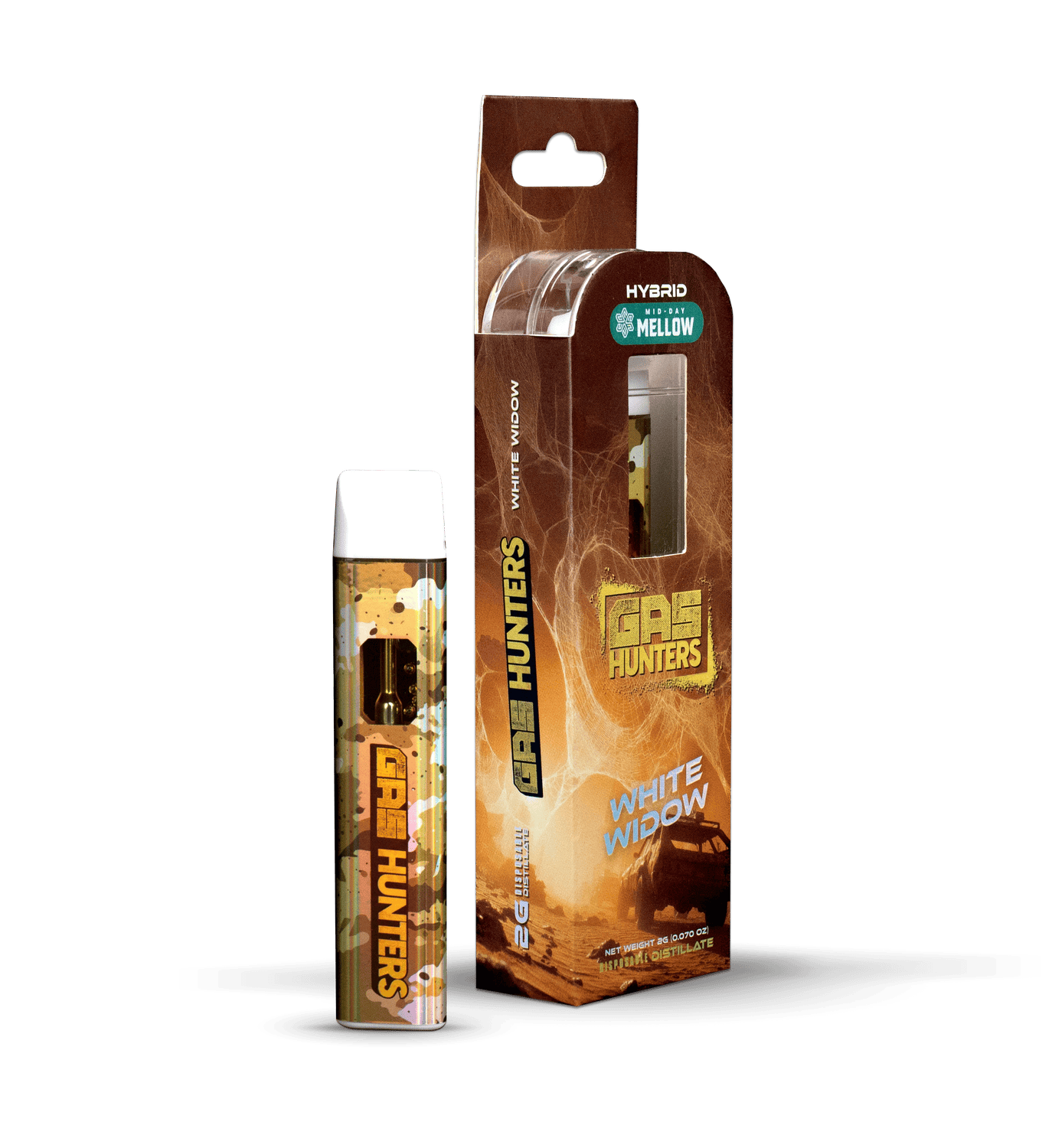Product: Gas Hunters | Disposable Vape - 2g - White Widow