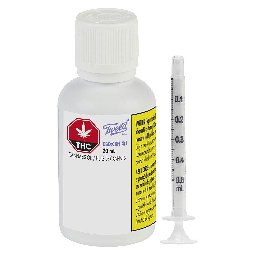 Tweed - CBD:CBN 4:1 - Hybrid - 30ml | Cannabis Grey Bruce