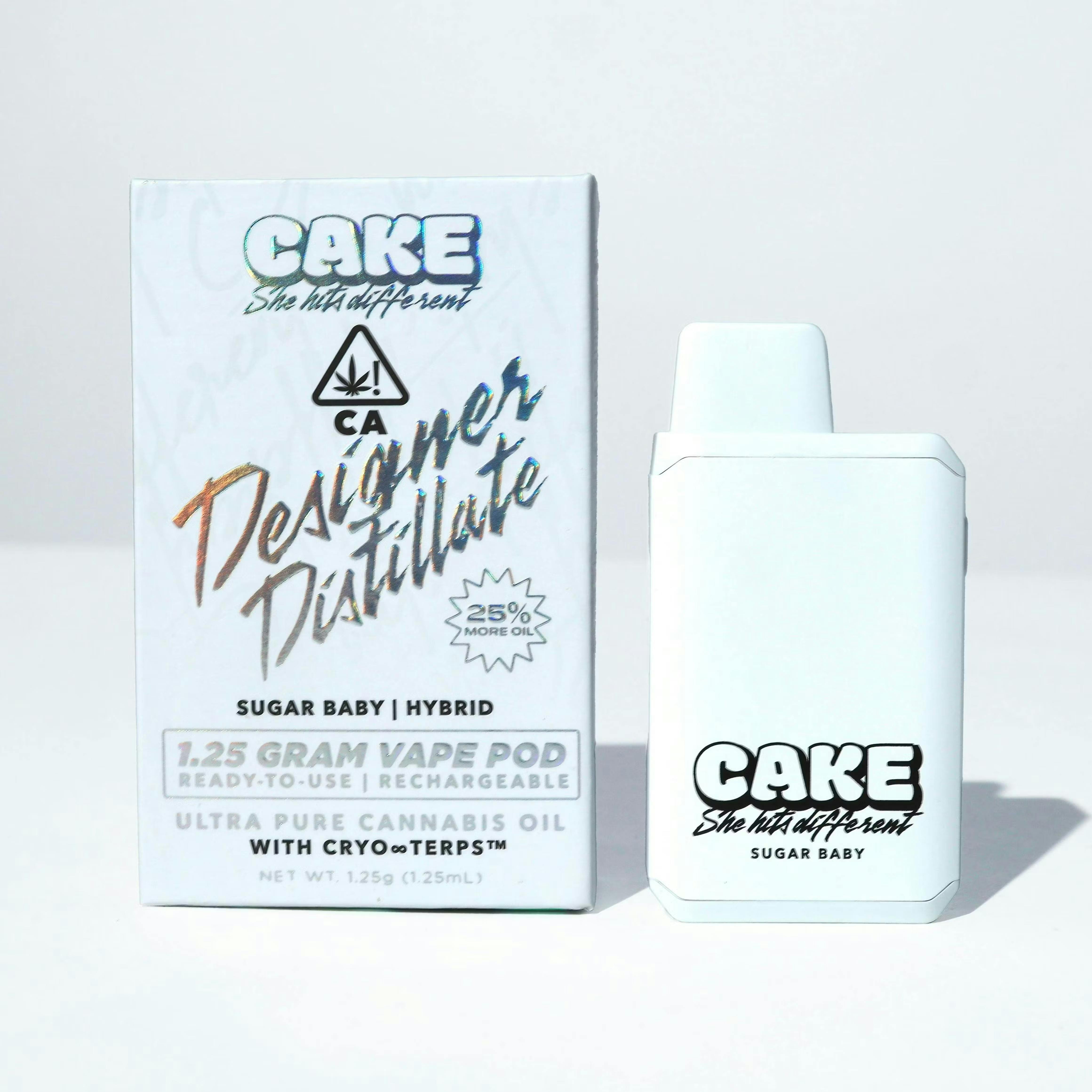 CAKE CAKE DISPO 1.25G: WILD CHERRY ZKITTLEZ - Vibe By California