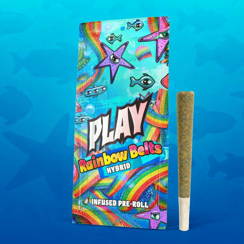 PLAY - 1.2g Infused Preroll - Rainbow Belts