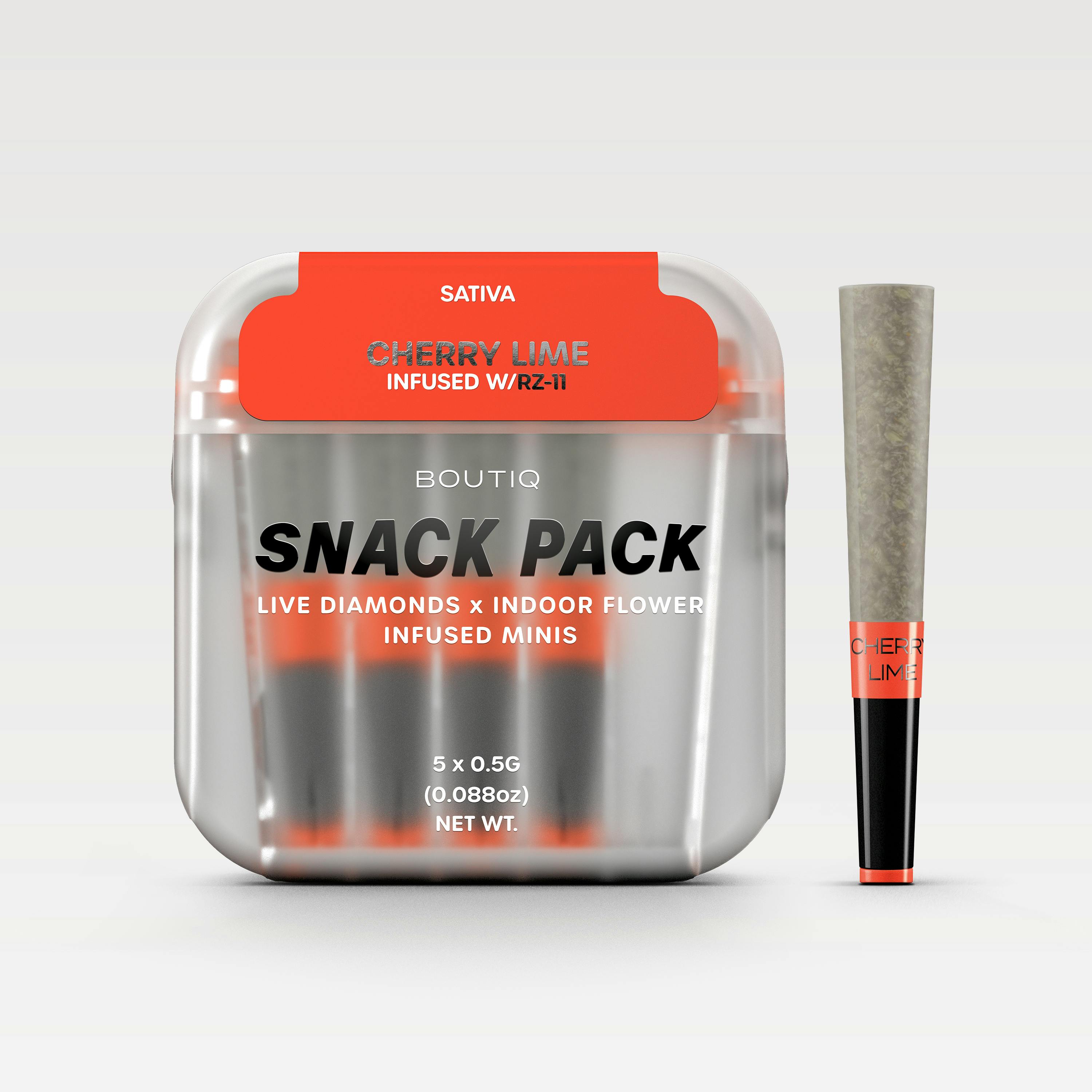 300パック Boutiq - Live Diamonds Infused Mini Prerolls 5pk - Cherry Lime x