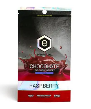Raspberry Dark Chocolate Live Rosin Bar [ I ] 100mg | PurLife