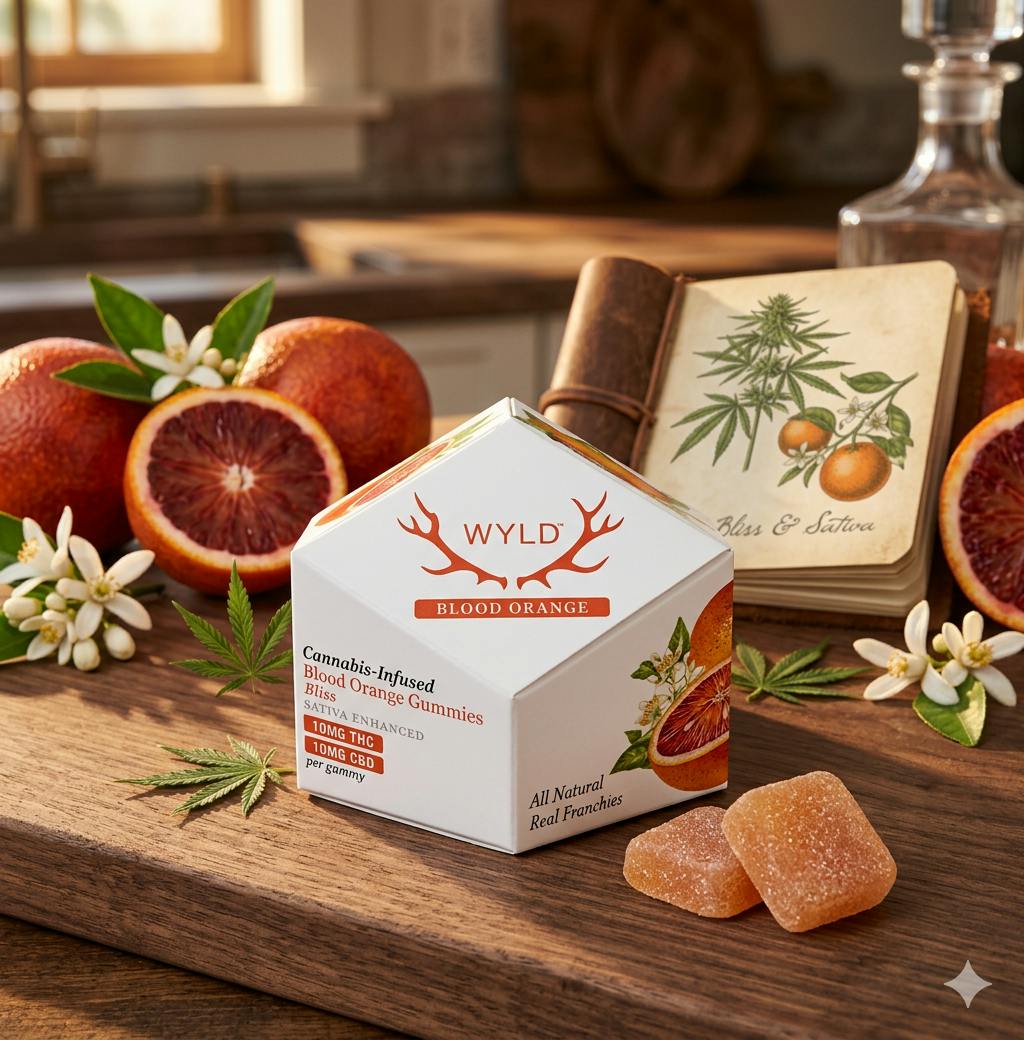 Product Wyld | Blood Orange 1:1 CBC Sativa Enhanced Gummies | 10ct | 100mg