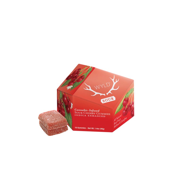 Wyld: Indica Sour Cherry - Gummies 10pk 100mg