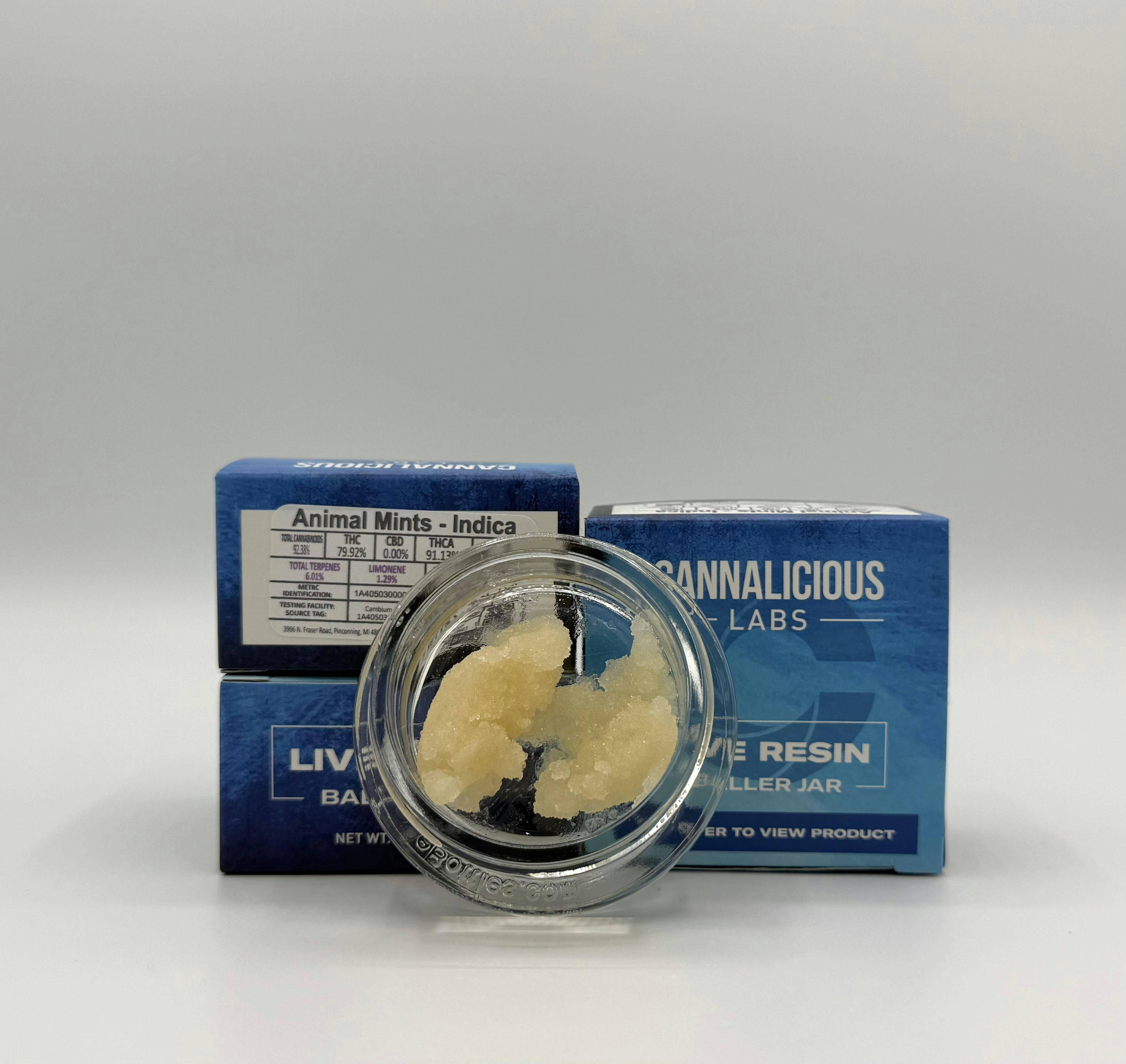 Cannalicious - 7g Live Resin Baller Jar - Animal Mints