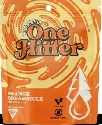 True North One Hitter - Orange Dreamsicle - 200mg Single Gummy