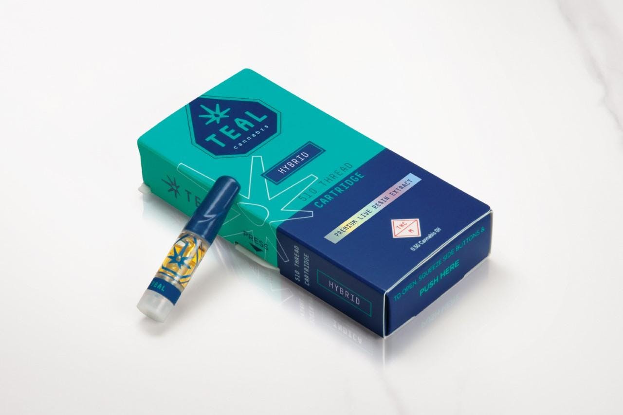 Teal Live Resin Vape Florida Purple Cartridge GDF Cape