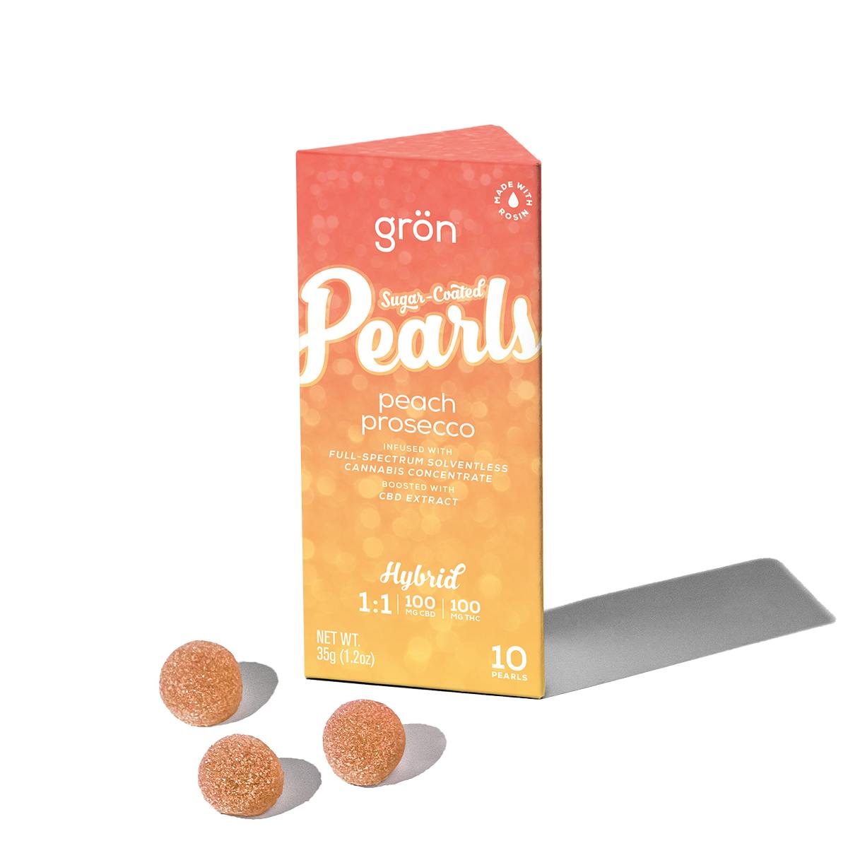 Photo of 1:1 Peach Prosecco Pearls – CBD/THC