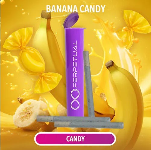 Product Banana Candy Infused Pre Roll 3pk