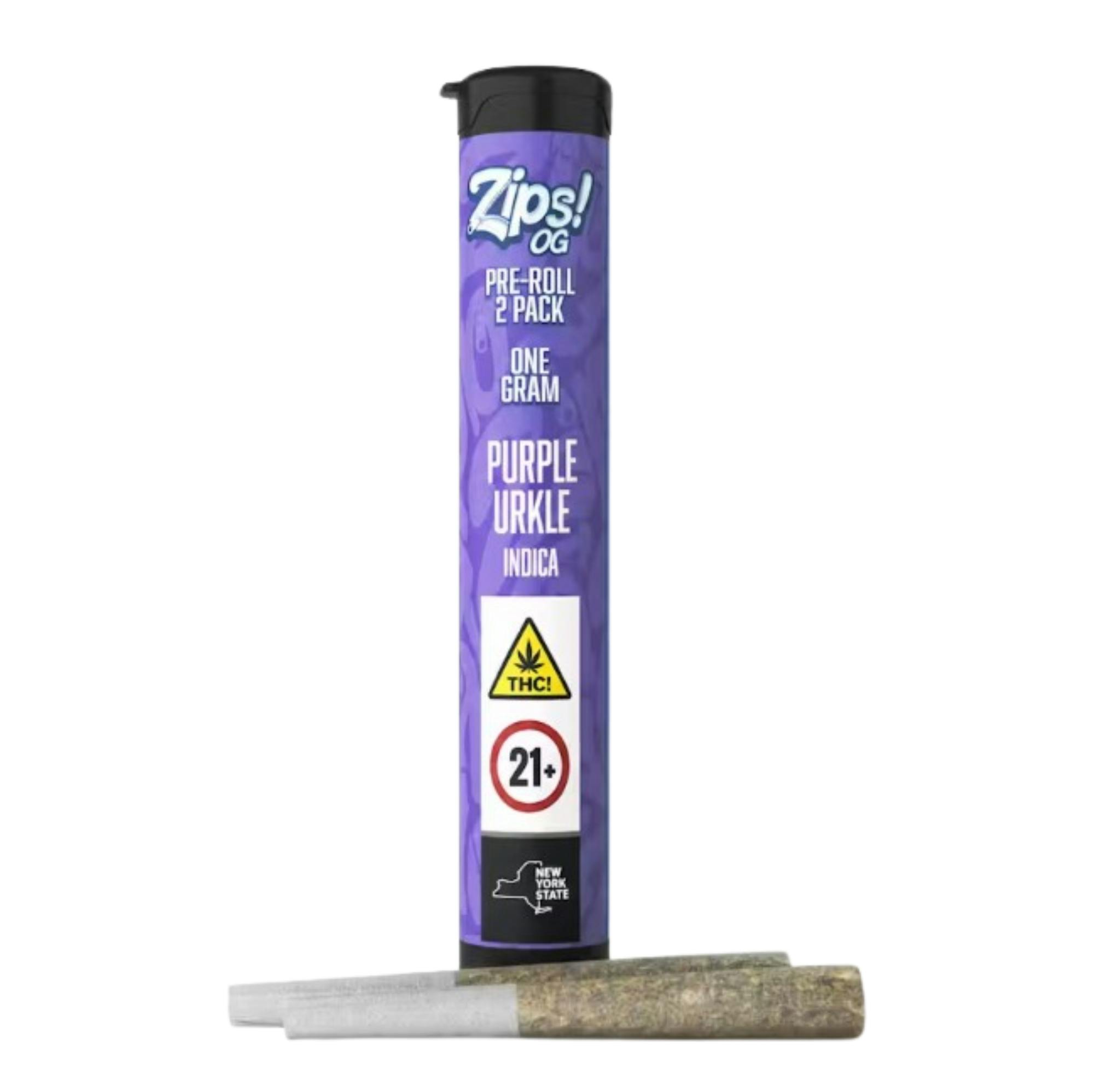 Zips OG Purple Urkle 2pk Pre-Rolls - The Flowery NY