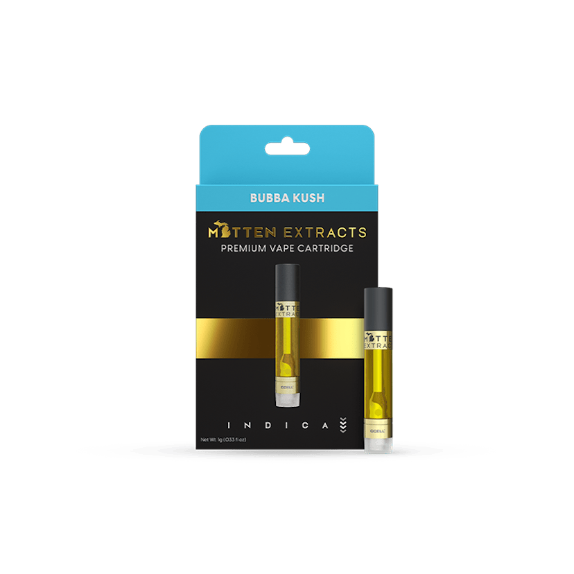Mitten Extracts Cartridge | Bubba Kush (Indica)