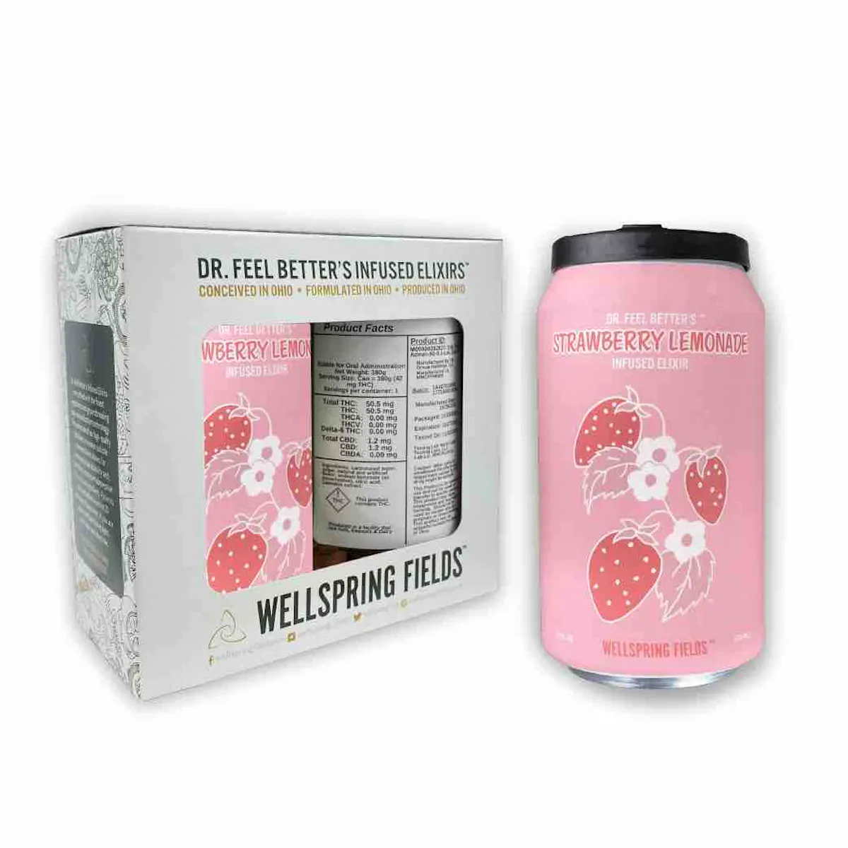 Strawberry Lemonade Infused Elixir 2-Pack 12fl.oz Edibles