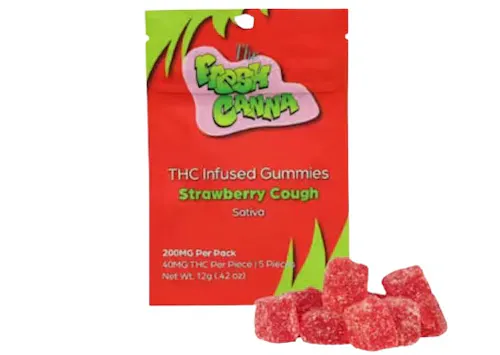 Fresh Canna | Strawberry Cough 200mg Gummies-active