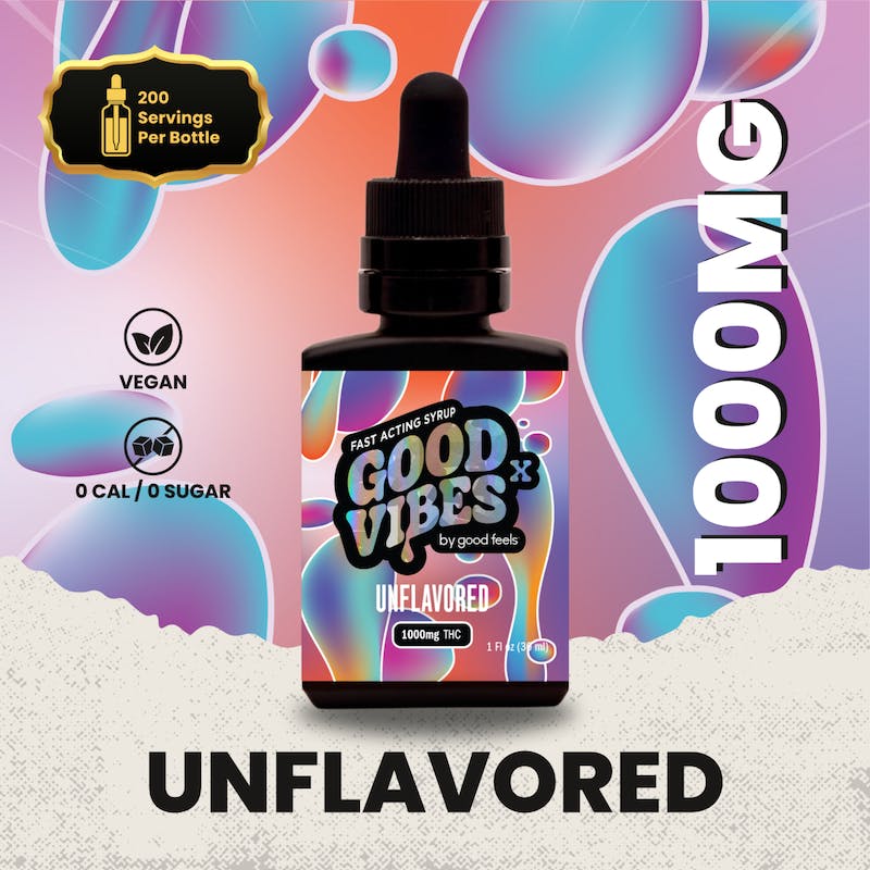 Product Good Vibes X - Unflavored Tincture (1000mg)