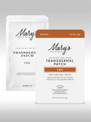Product: Mary's Medicinals | Transdermal Patch Focus CBG | 20mg
