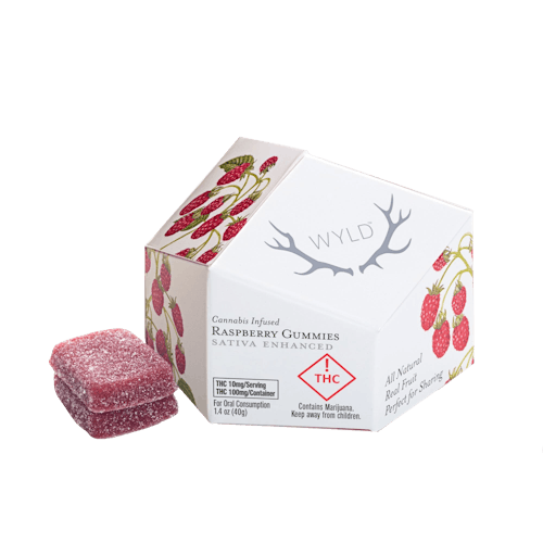  Wyld Raspberry Gummies Sativa 100mg photo