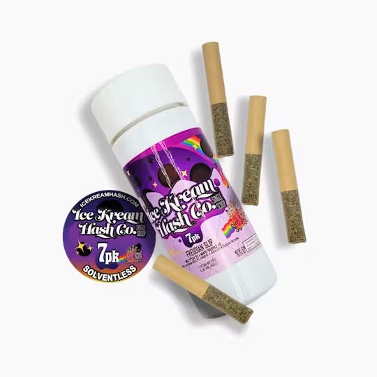 Product: Ice Kream Hash Co. | Freudian Slip Single Scoop Rosin Infused Pre-Roll 7pk | 3.5g