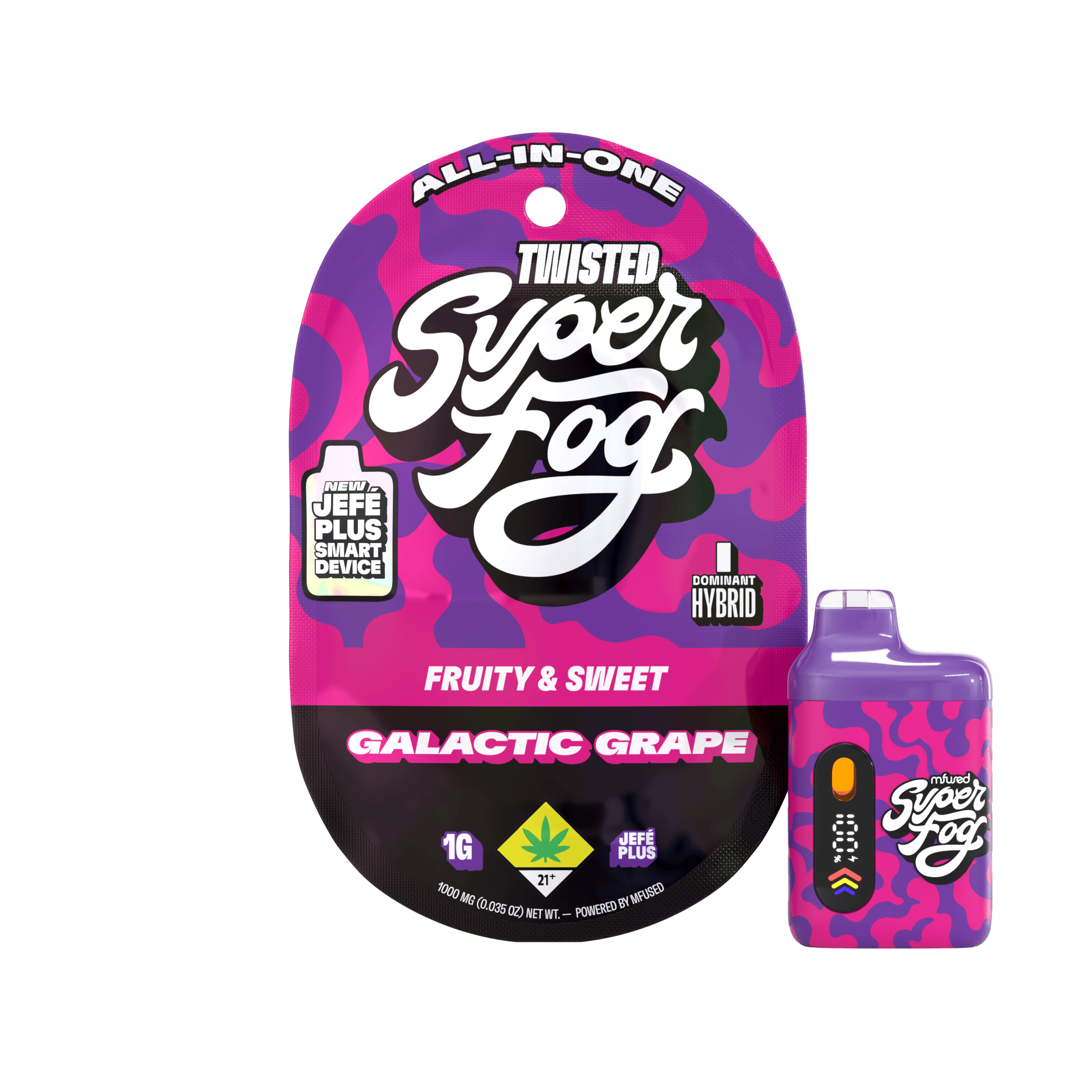 TWISTED Liquid Diamonds 1g Jefé Plus - Galactic Grape
