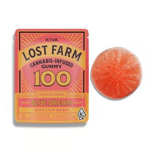 Lost Farm – Blue Dream – Tropical Punch – Gummy – 1ct – 100mg-active