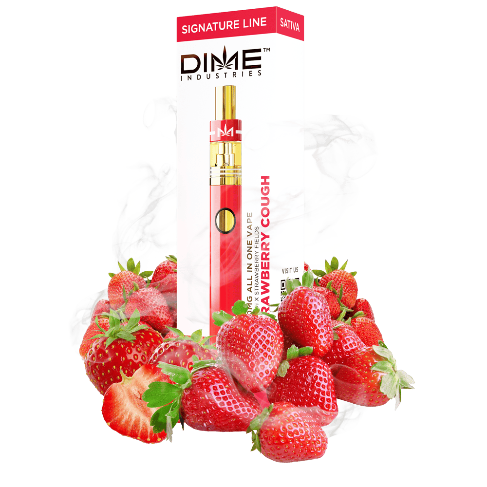 Buy Dime Industries Strawberry Cough | Disposable Vape | 2g for Sale