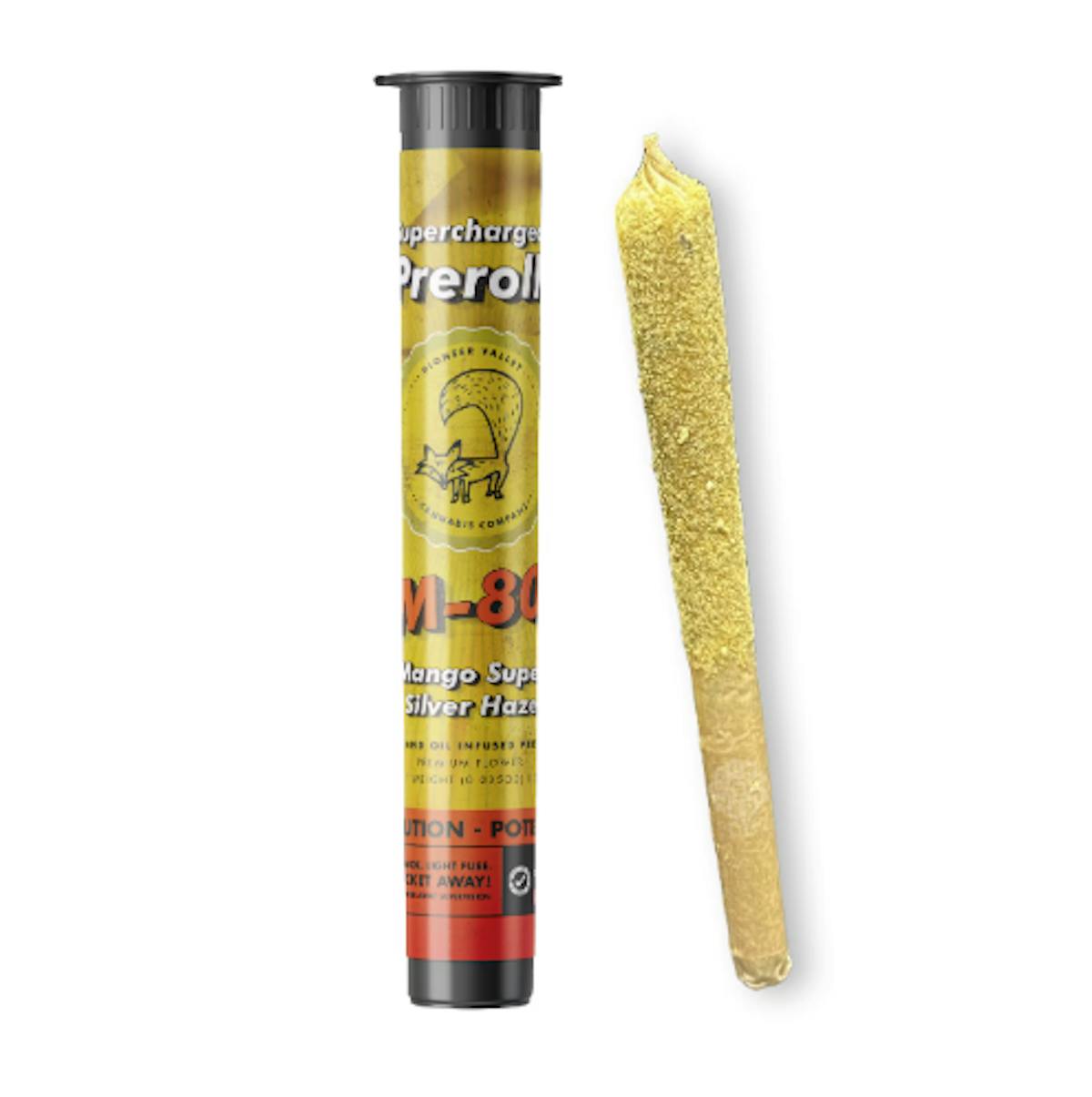 M-80 Mango Super Silver Haze Infused Preroll - Stories Cannabis