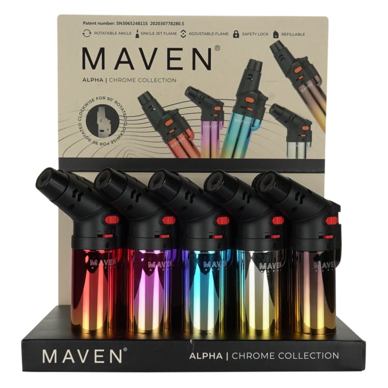 MAVEN | Chrome Alpha Adjustable Torch - Assorted Colours