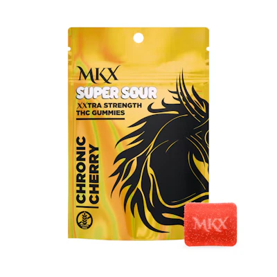 MKX - 200mg Gummies - Super Sour Cherry - EDIBLES by MKX Oil Co. at King of Budz