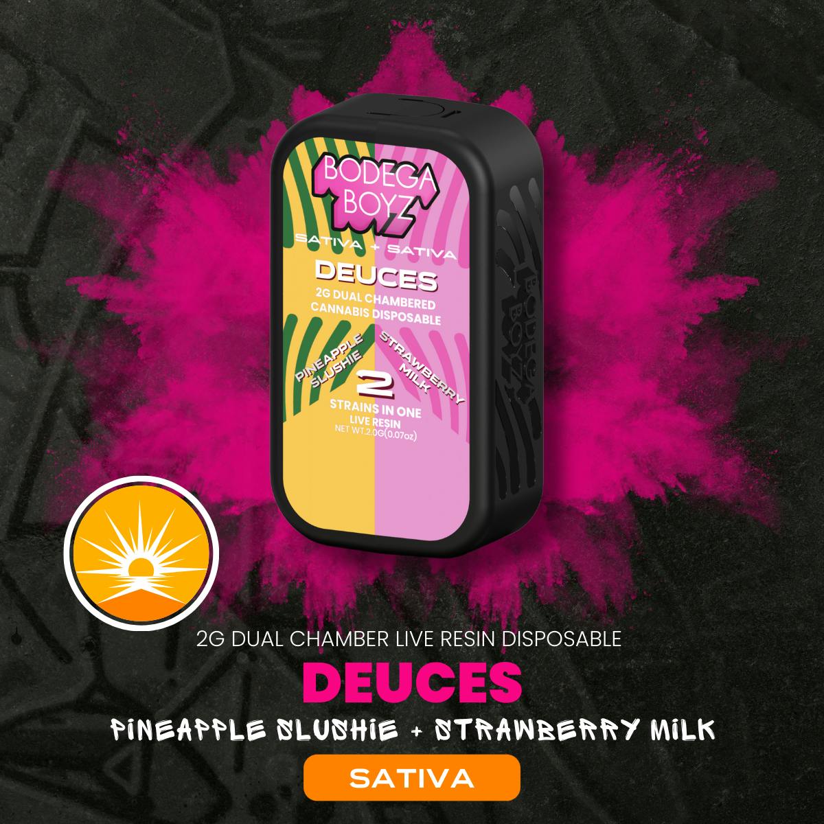 Product Disposable | Pineapple Slushie X Strawberry Milk | Deuces Bodega Boyz