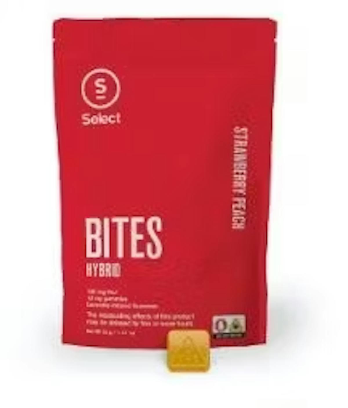 Photo of SELECT Strawberry Peach Bites 10PK 100mg