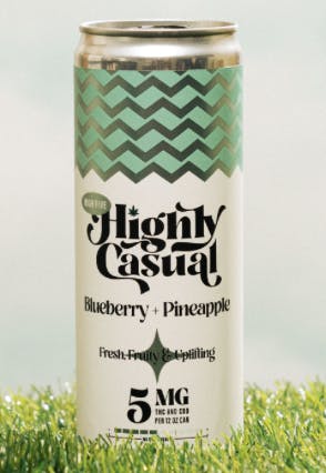 Product: Highly Casual | Cannabis Seltzer - 2mg - Blueberry + Pineapple