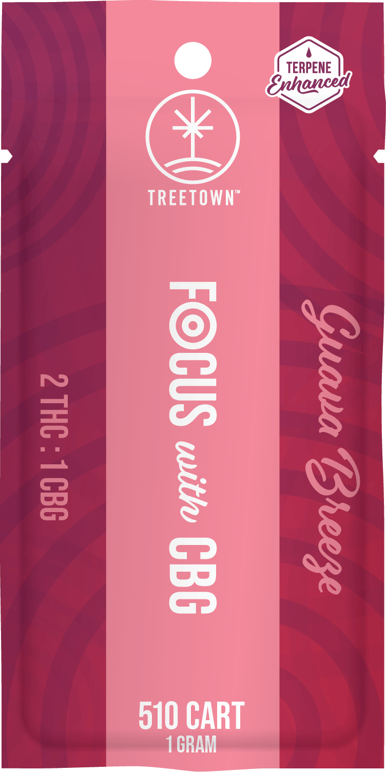 Product: 2:1 Focus | Guava Breeze | 510 Thread | THC x CBG | TreeTown
