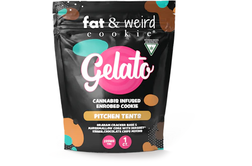 Gelato x Fat & Weird - 200mg Cookie - Pitchen Tents