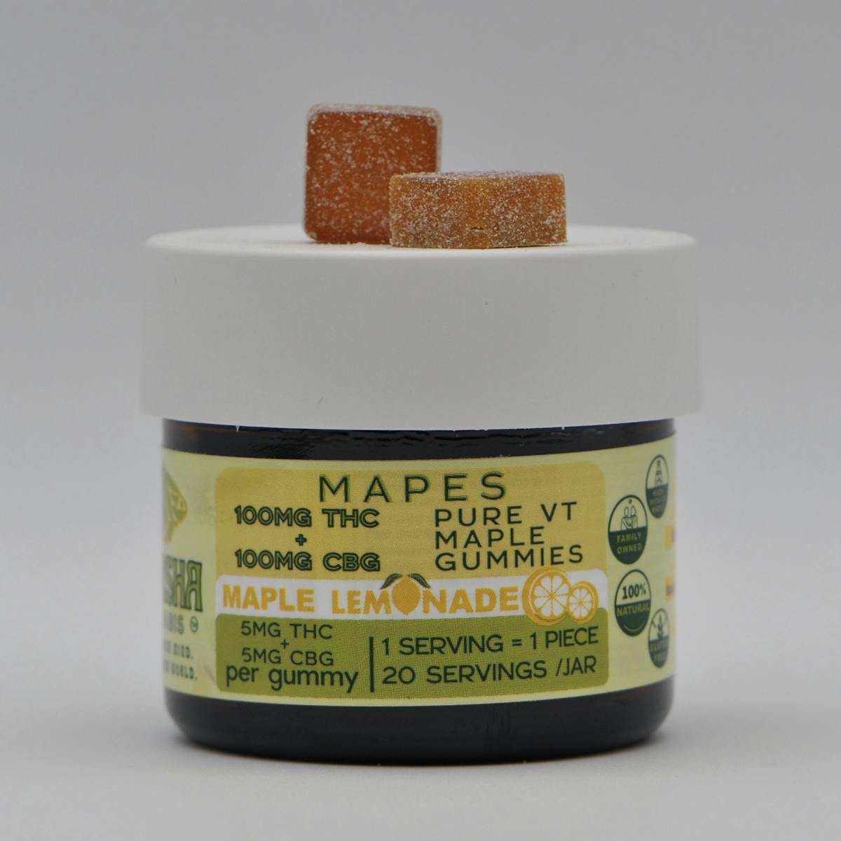 Image of Maple Lemonade Gummies | 100mg THC+CBG