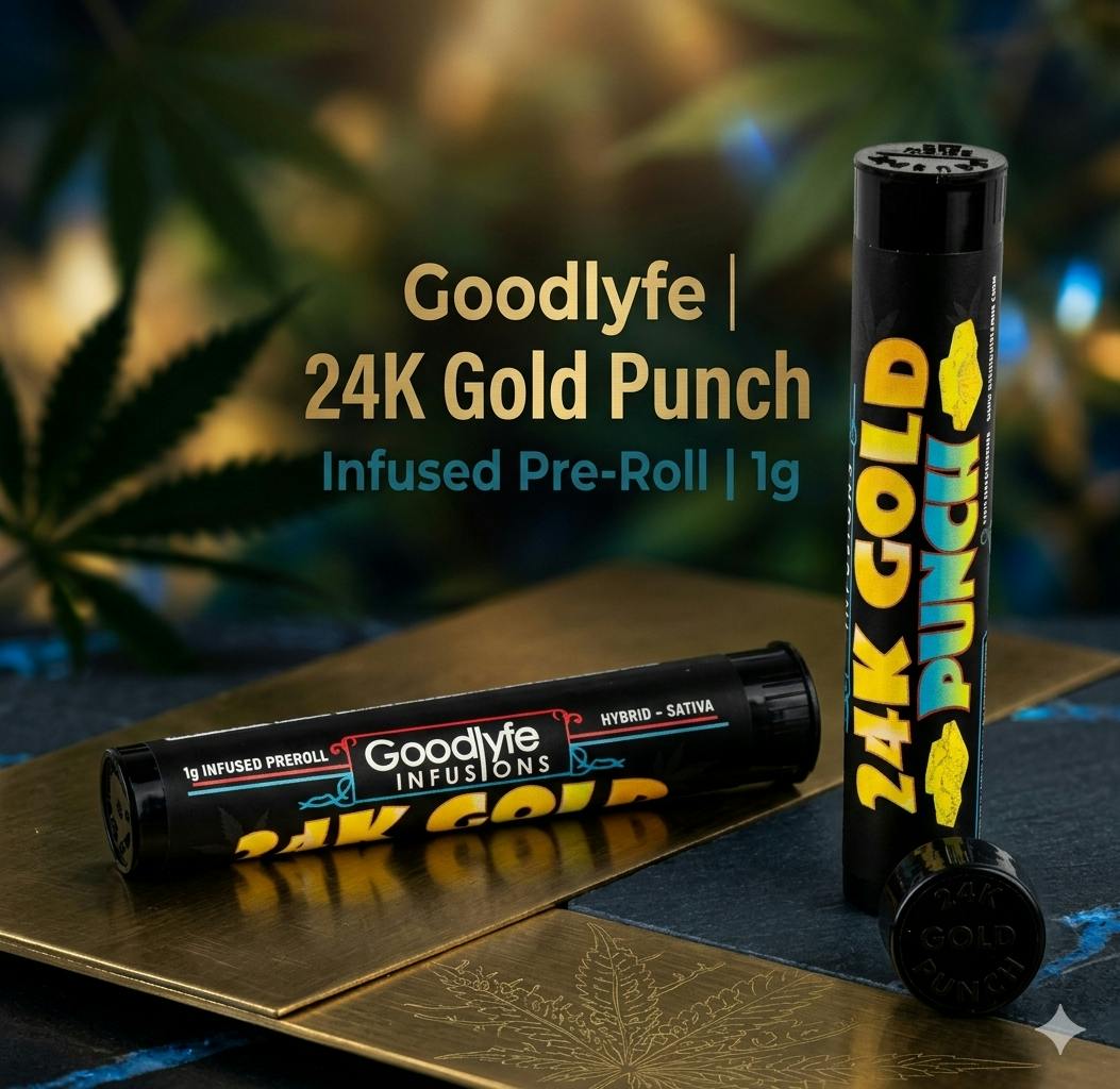 Product Goodlyfe | 24K Gold Punch | Infused Pre-Roll | 1g
