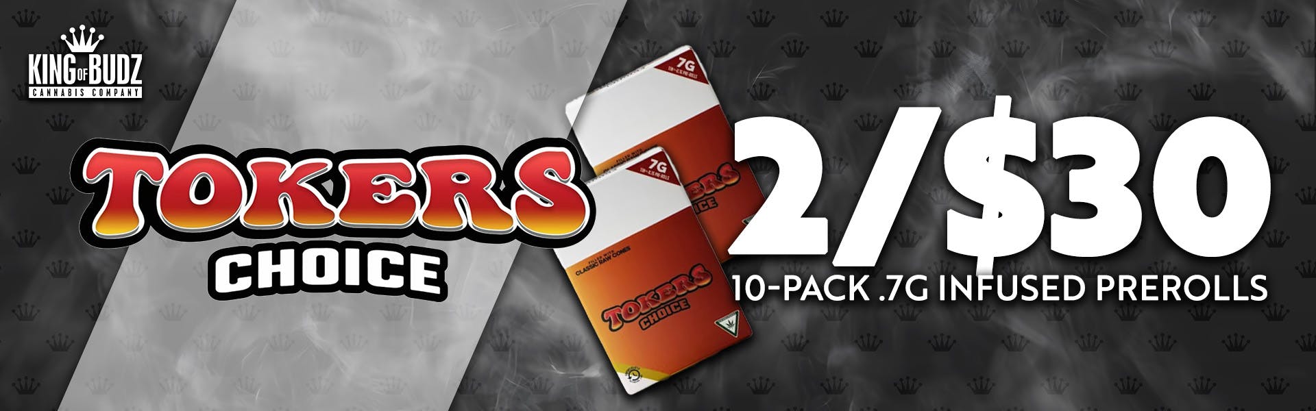 Tokers Choice - 10-Pack .7g Infused Prerolls - 2/$20