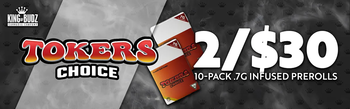Tokers Choice - 10-Pack .7g Infused Prerolls - 2/$20
