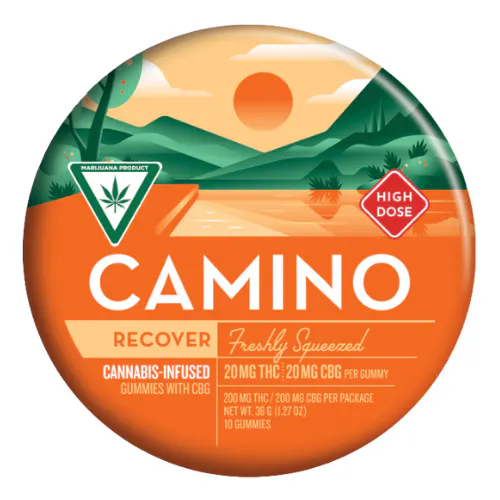 Kiva Confections Camino Freshly Squeezed Recover Gummies 200mg THC