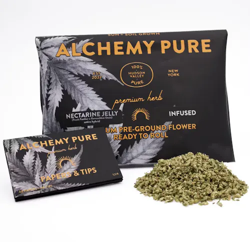 Alchemy Pure | Infused Ground Flower | Nectarine Dream | Roll Your Own Kit | 14g-active