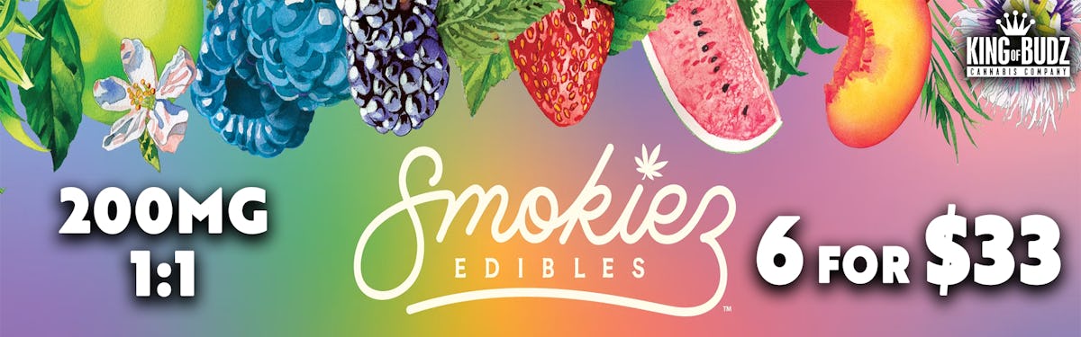 6 FOR $33 SMOKIEZ RATIO EDIBLES