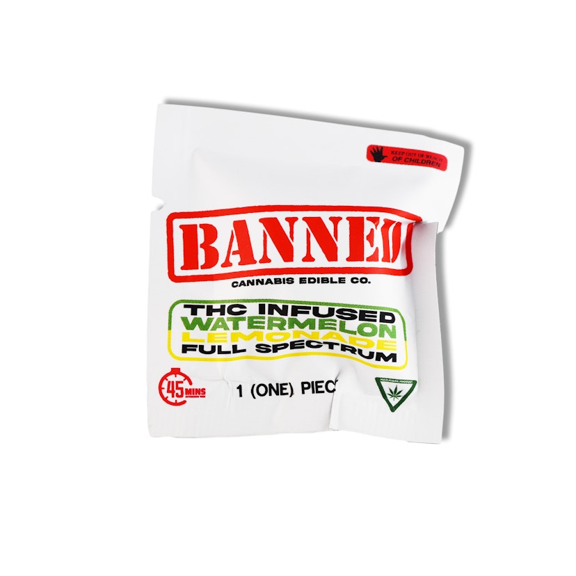 BANNED | 200mg Single Gummy | Watermelon Lemonade