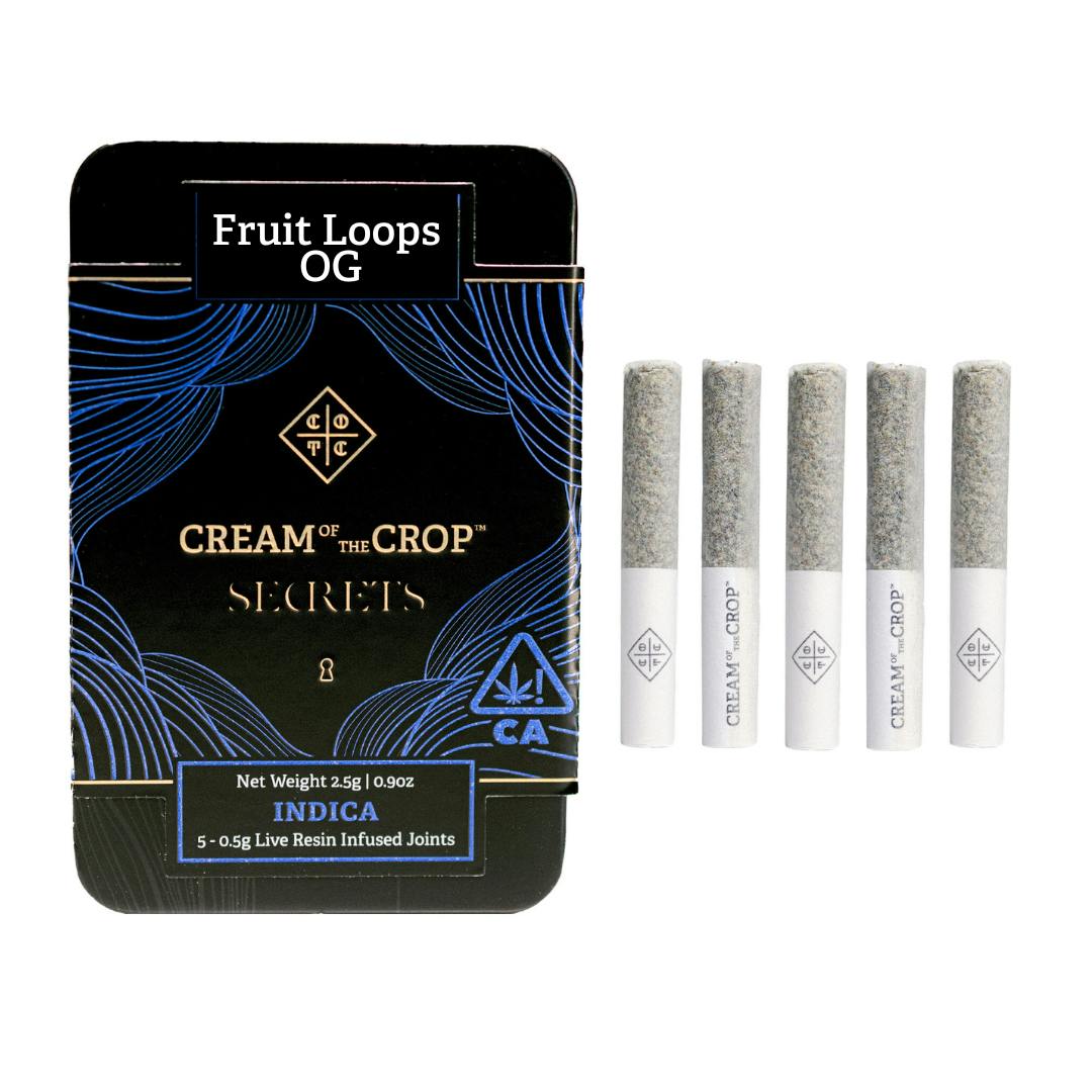 FROOT LOOPS OG LIVE RESIN INFUSED 5PK PREROLLS-0