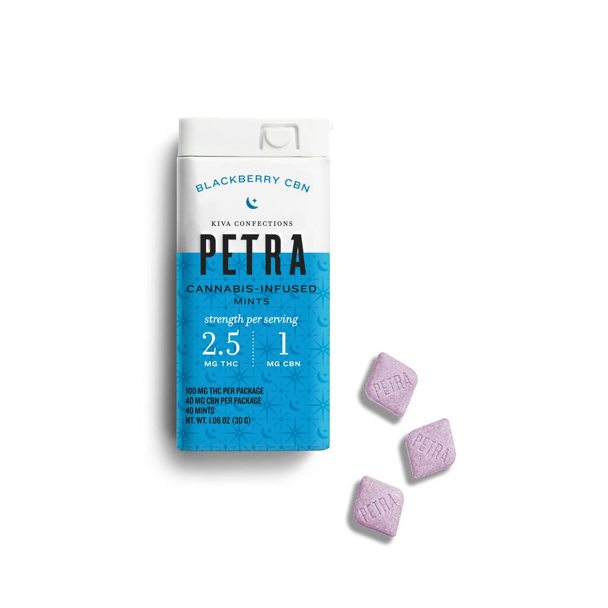 image of Petra Blackberry CBN 2:1 Mints [40pk]