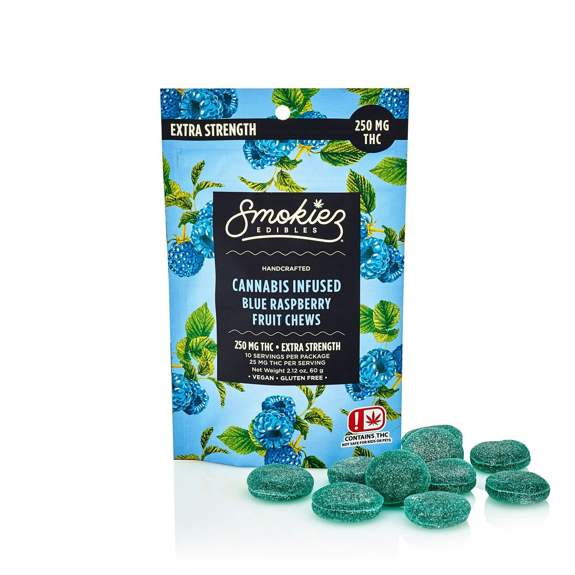 Smokiez - 200mg Gummies - Sweet Blue Raspberry (Indica)
