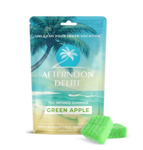 Green Apple Gummies 2PK 200MG by Afternoon Delite – Edibles at Gatsby Cannabis