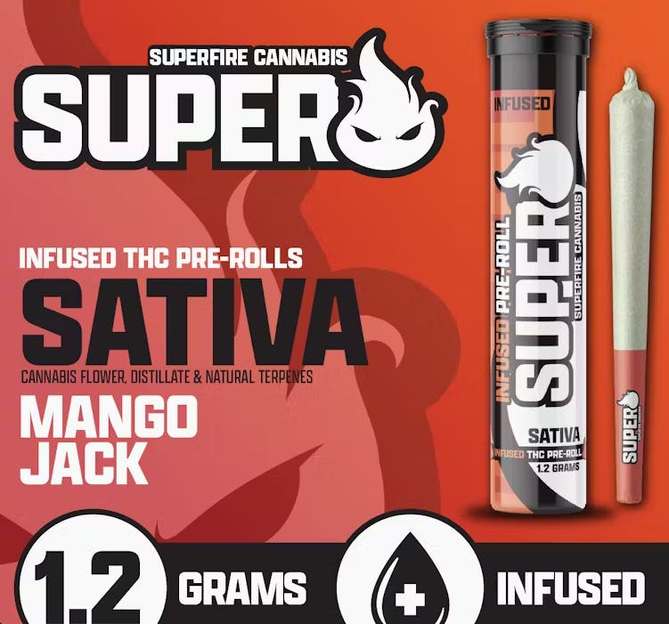 Mango Jack Infused Pre roll | Sativa | Super Fire