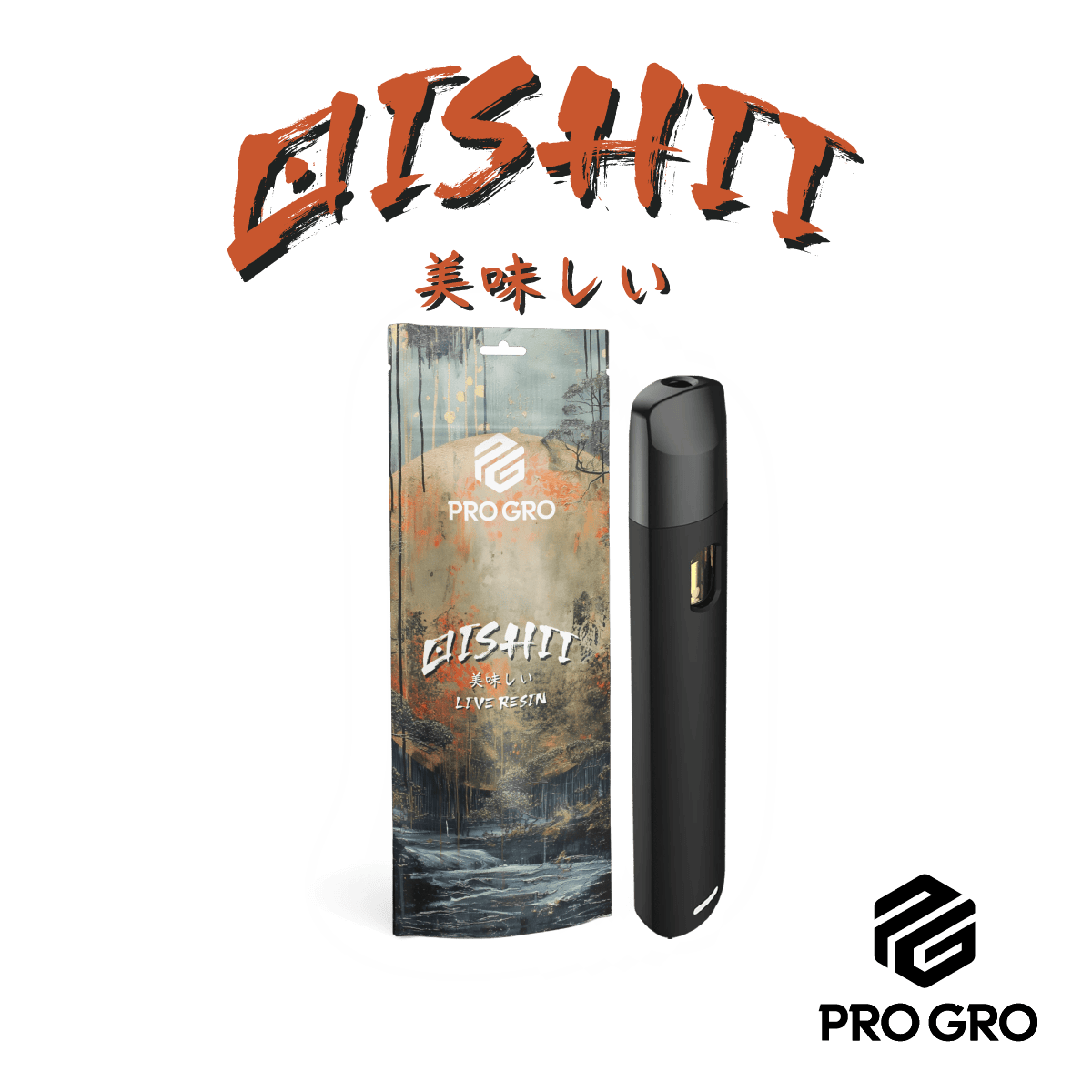 ProGro Oishii All-In-One Live Resin Vape 1g Higher Love Marquette