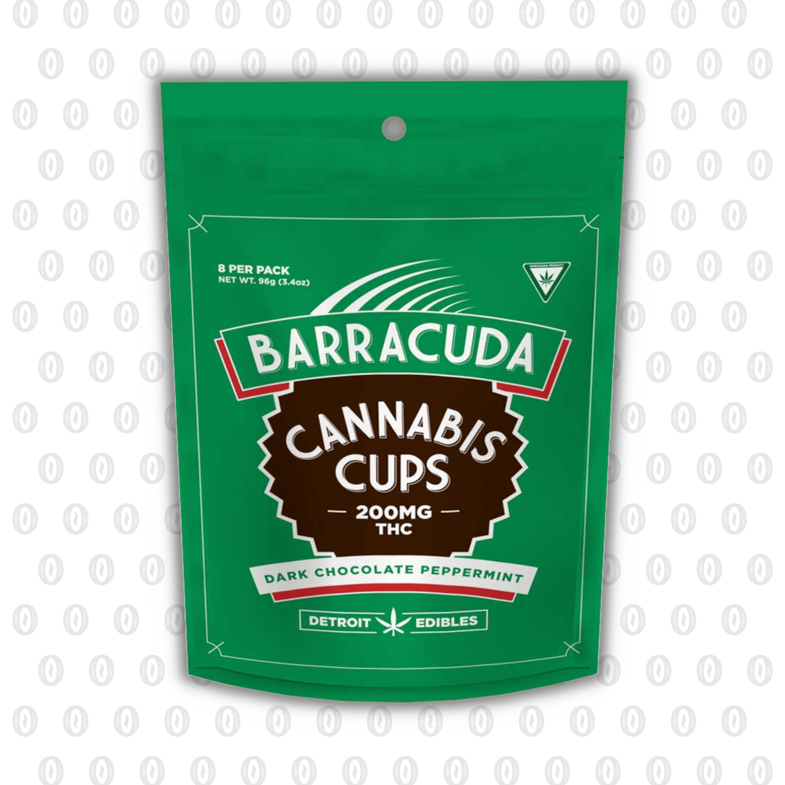 Product: Detroit Edibles | Barracuda Cups - 200mg - Dark Chocolate Peppermint