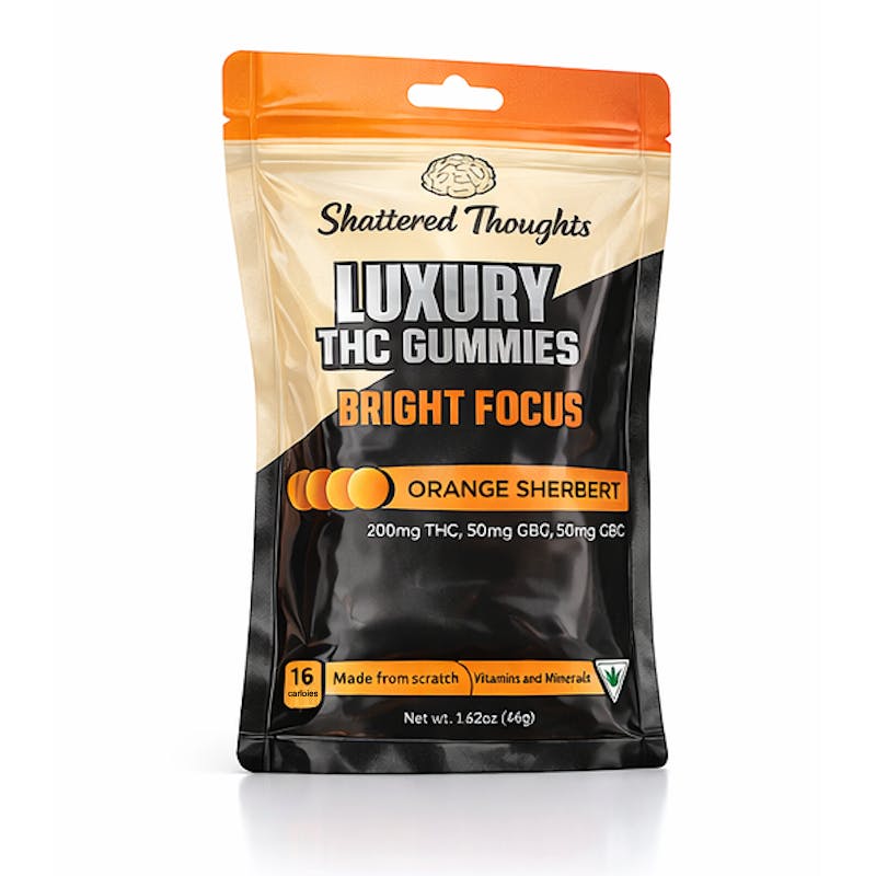 Product: Shattered Thoughts | Gummies - 200mg - Orange Sherbet *CBG Infused*