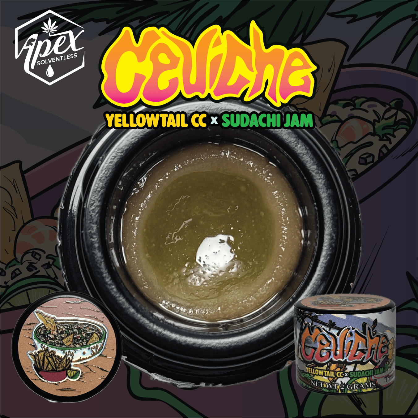 Apex - 2g Rosin Thumbprint - Ceviche